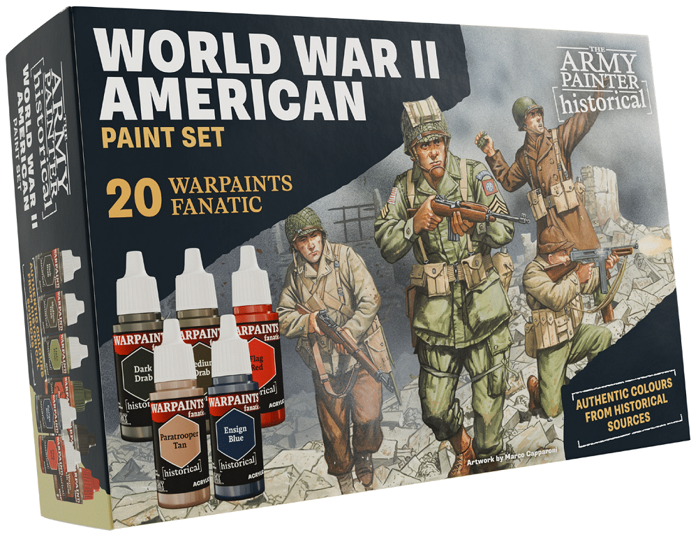 Army Painter Historical WWII American Paint Set - A Muse N Games
